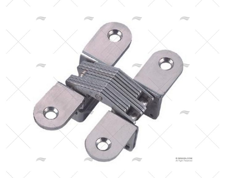 JOGO DOBRADIÇAS INOX 304 ABERT.180º 24,7mm