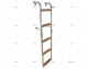 FOLDABLE LADDER INOX LADDER 5 STEPS TEAK