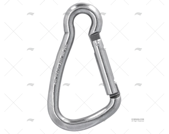 MOSCHETTONE SENZA OCCHIELLO 125 INOX IMBRACATURA KONG