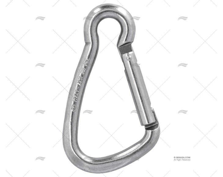 MOSCHETTONE SENZA OCCHIELLO 125 INOX IMBRACATURA KONG