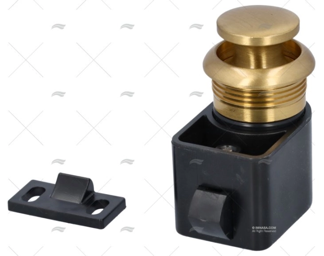 CHIUSURA PULSANTE OTTONE SATINATO