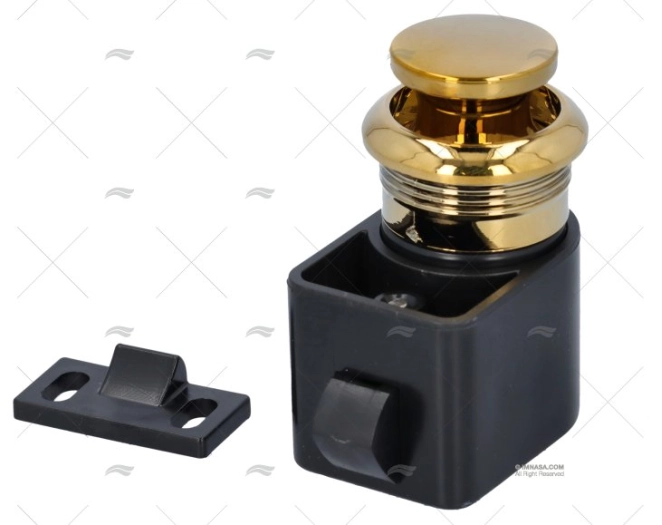 FECHO BOTÃO PLÁSTICO DOURADO