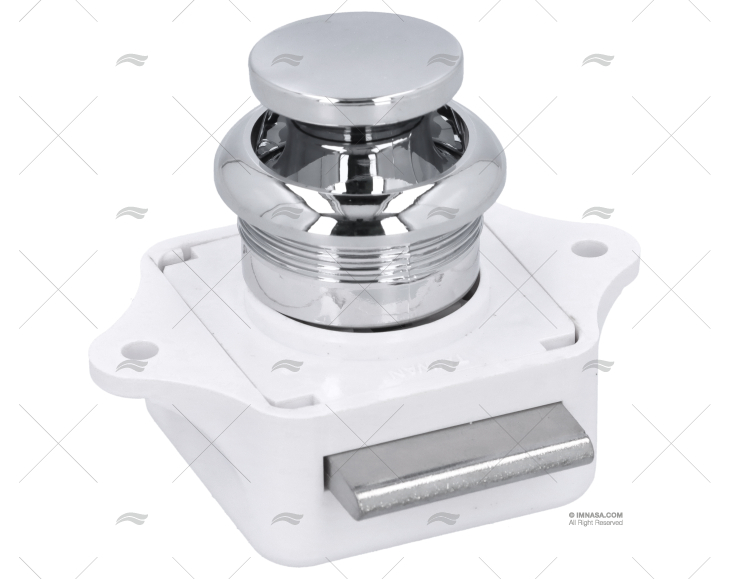 FECHO BOTÃO PLÁSTICO CROMADO