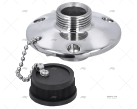 CONEXÃO MANGUEIRA 1/2" PASSACASCO INOX