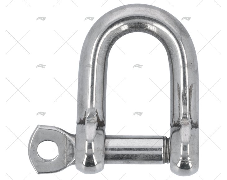 SHACKLE 'D' 12mm S.S.316