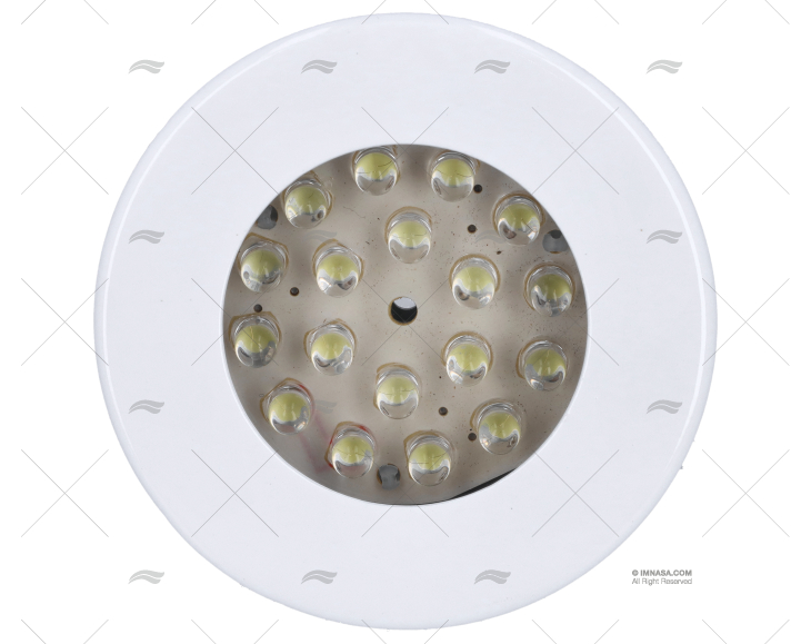 DOME LIGHTY  70mm 12V IP-65 WHITE