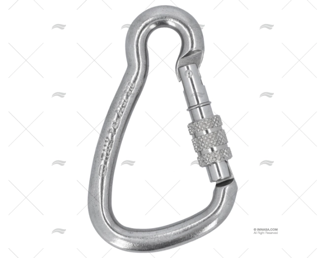 SPRING HOOK WITH LOCKING RING S.S. 85 KONG