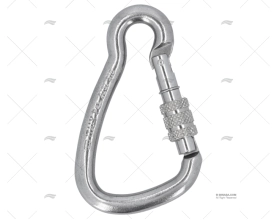 SPRING HOOK WITH LOCKING RING S.S. 85 KONG