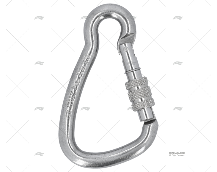 MOSQUETÃO SEM OLHAL 85 INOX ROSCA HR KONG