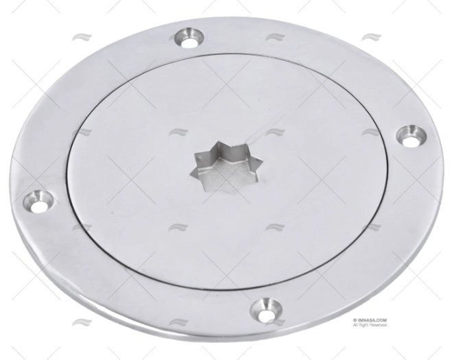 TAPA REGISTRO INOX 4" 140mm