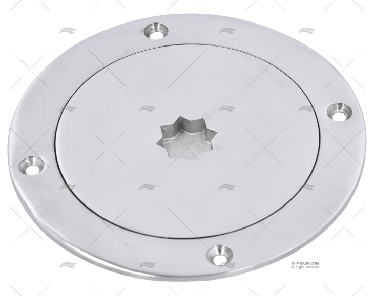 TAMPA REGISTO INOX 4\" 140mm