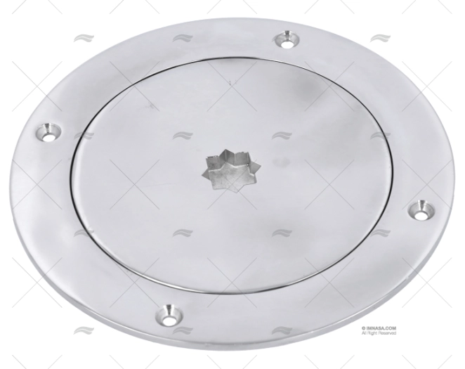 TAMPA REGISTO INOX 5" 185mm