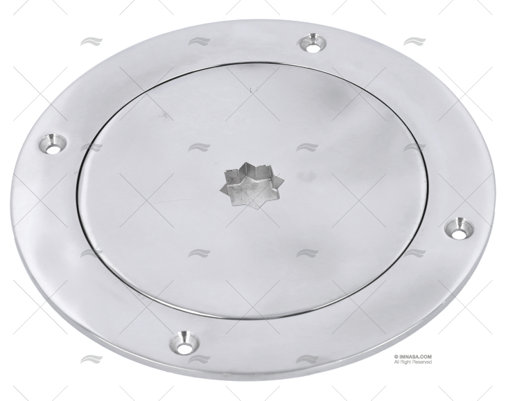 TAMPA REGISTO INOX 5" 185mm