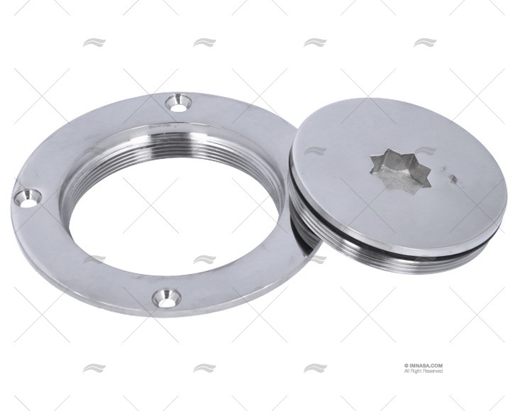 TAMPA REGISTO ESTRELA INOX SS 316 75