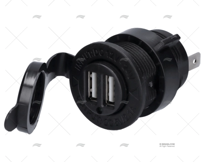 TOMADA USB 12V 2 ENT. 12-24V