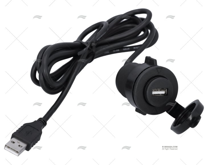 TOMA USB CON CABLE 1.5MT A BASE 1 SALIDA