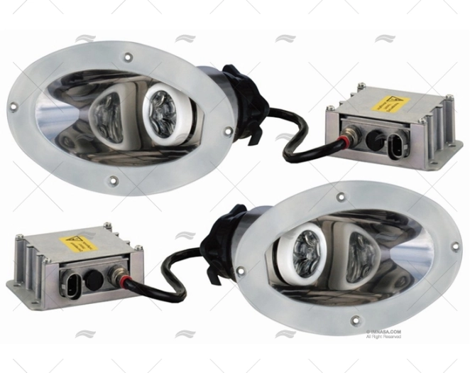 FARO LUCE PRUA XENON ALLOGGIAMENTO INOX 12V
