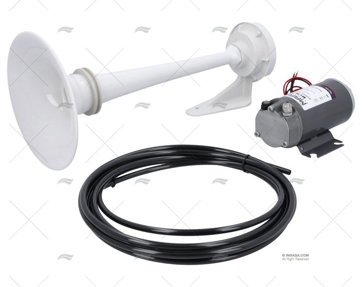 BUZINA COMPRESSOR BRANCA 12V MOLDURA