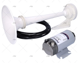 BUZINA COMPRESSOR BRANCA 24V MOLDURA