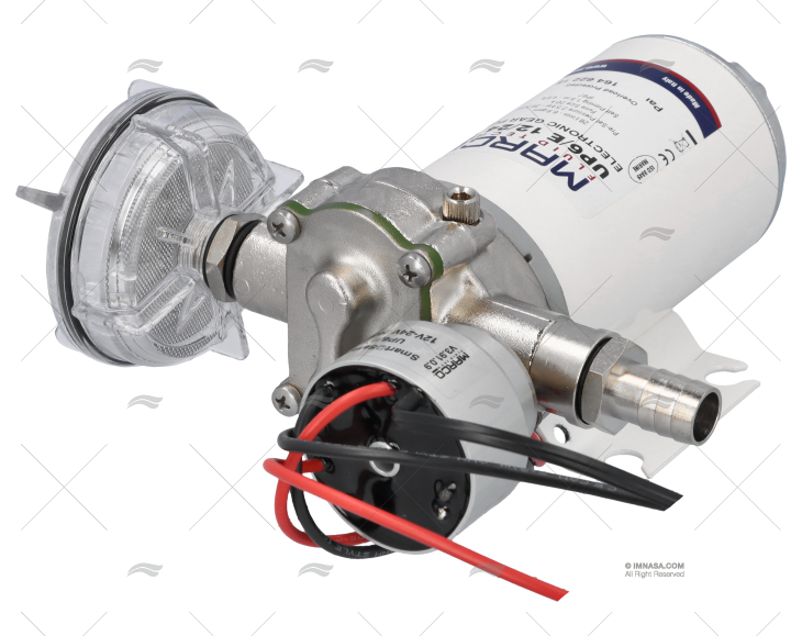BOMBA PRESSÃO 12/24V 1560L/H MAR UP6/E 1 MOLDURA