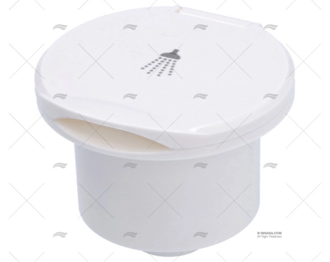 WHITE SHOWER BOX WITH WHITE COVER