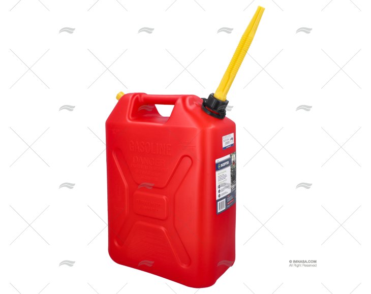 RED PLASTIC FUEL TANK 20L MILITARY TYPE
