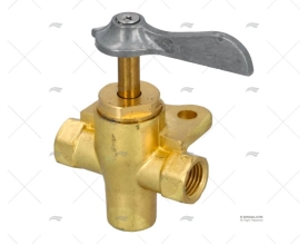 RUBINETTO 3 VIE 1/4"FNPT OTTONE SCEPTER