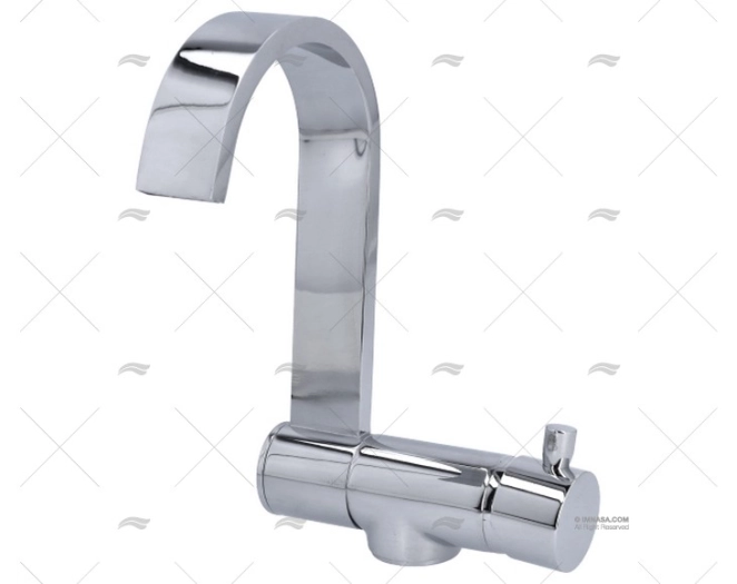 RUBINETTO CON BECCUCCIO PIATTO H 195 x 110