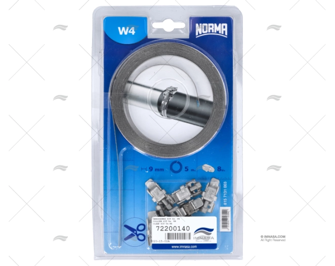 ABRAÇADEIRA KIT 5m. W4 NORMA