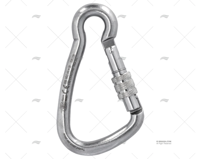 MOSQUETÃO SEM OLHAL 125 INOX ROSCA HR KONG