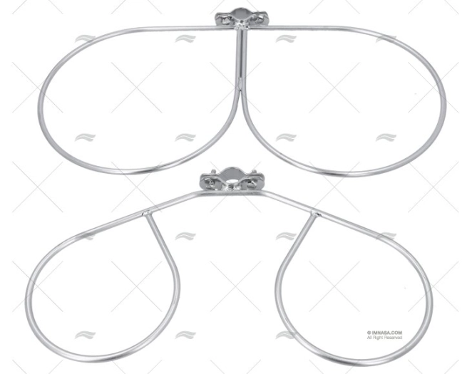 SUPPORTO PARABORDO DOPPIO 225mm
