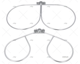 SUPPORTO PARABORDO DOPPIO 225mm