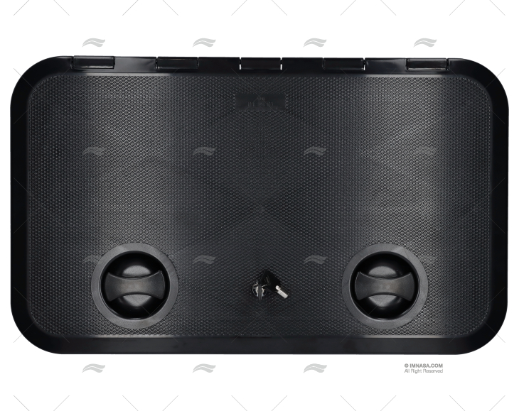COPERCHIO 360x600mm NERO  C/CHIAVE
