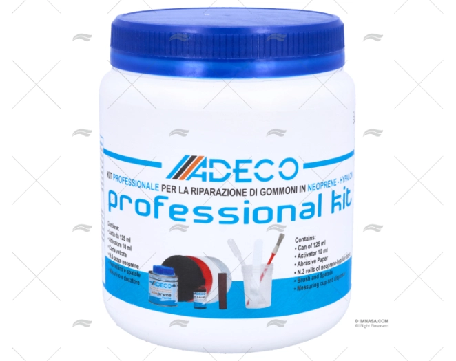 KIT PROFISSIONAL NEOPRENO PRETO ADECO