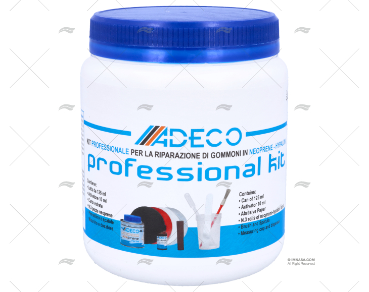 KIT PROFESSIONALE NEOPRENE NERO ADECO
