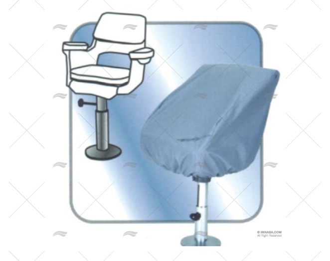 HOUSSE GRIS SIEGE 56x61x61Cm