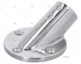 CASQUILHO DO LEME INOX PARA VARANDA 22mm 30º