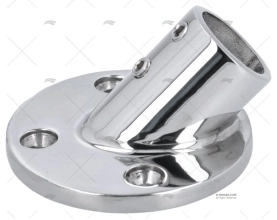 CASQUILHO DO LEME INOX PARA VARANDA 22mm 45º