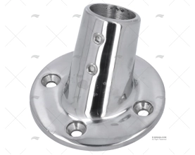 CASQUILHO DO LEME 60º 22mm INOX FUNDIDO BASE REDONDA