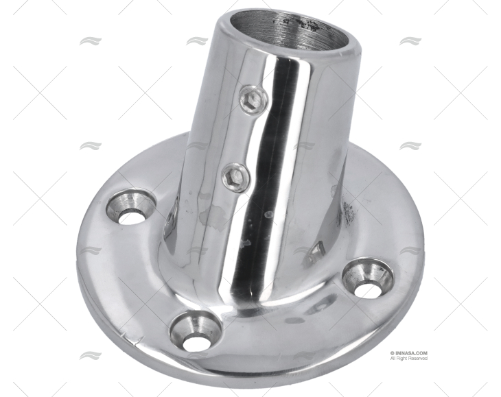 CASQUILHO DO LEME 60º 22mm INOX FUNDIDO BASE REDONDA