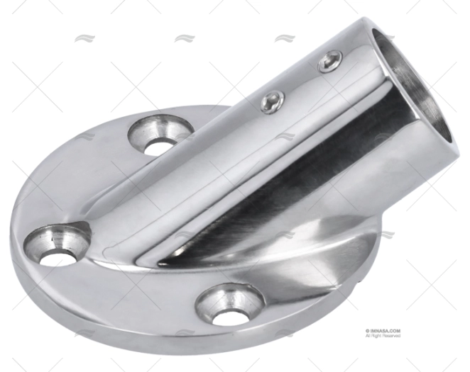 CASQUILHO DO LEME INOX PARA CORRIMÃO 25mm 30º