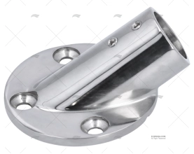 CASQUILHO DO LEME INOX PARA CORRIMÃO 25mm 30º