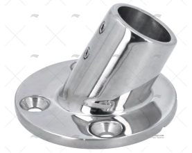 BOCCOLA PER SCALMO 60º 25mm INOX FONDO BASE ROTONDA