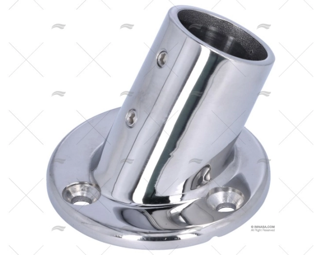 CASQUILHO DO LEME 60º REDONDO INOX SS 316 32mm