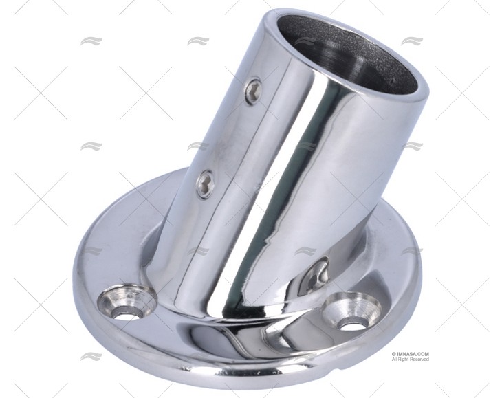 CASQUILHO DO LEME 60º REDONDO INOX SS 316 32mm