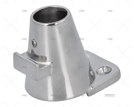 BASE MONTANTE INOX 25mm 7º