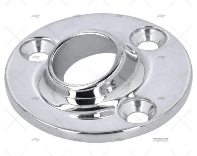 BASE REDONDA INOX SOLDÁVEL 22 mm 60º