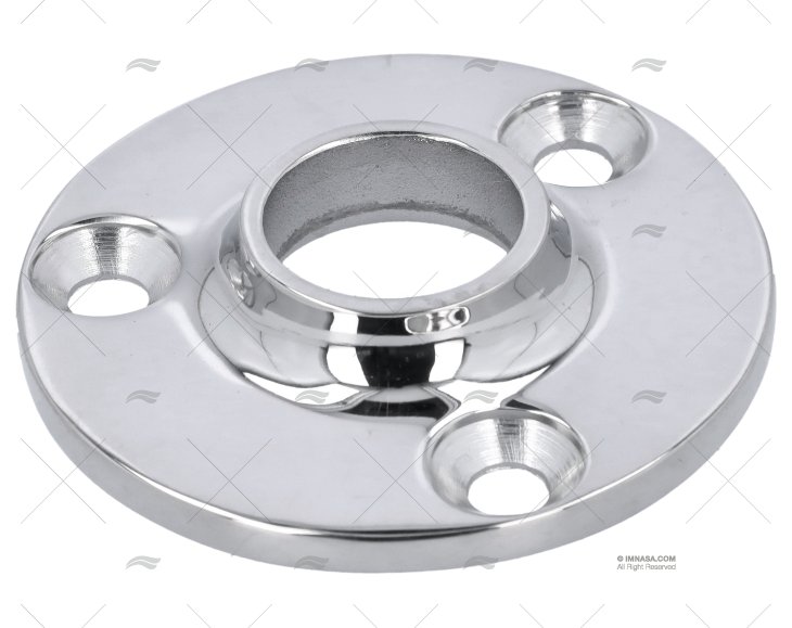 PLATINE BALCON RONDE INOX 90º A SOUDER 2