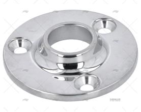 PLATINA BALCÃO REDONDA INOX 90º A SOLDAR