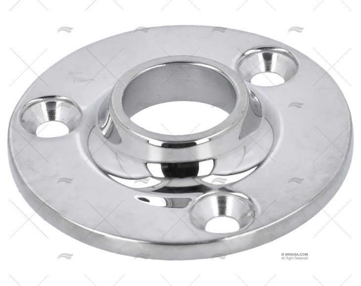 PLATINA BALCÃO REDONDA INOX 90º A SOLDAR